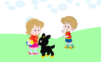 Rozi és a kiskecskék - Rozi és Vili a fekete kecskével