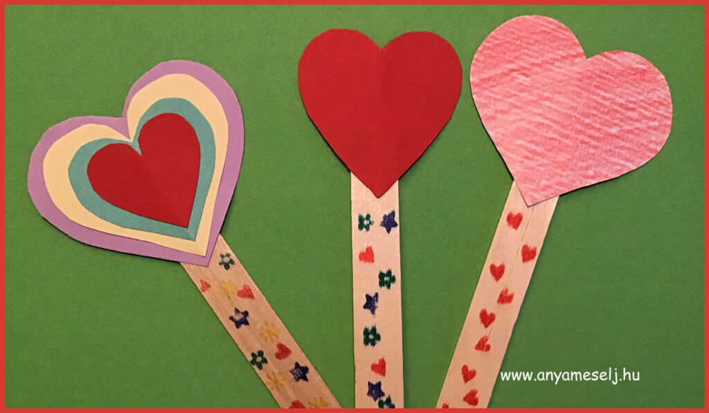Valentin-napi ötletek gyerekeknek - könyvjelző